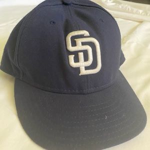 New Era 59Fifty Navy Blue Padres Fitted Cap